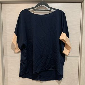 Zara Blouse with Contrasting Sleeves